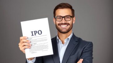 A businessman is holding a document labeled